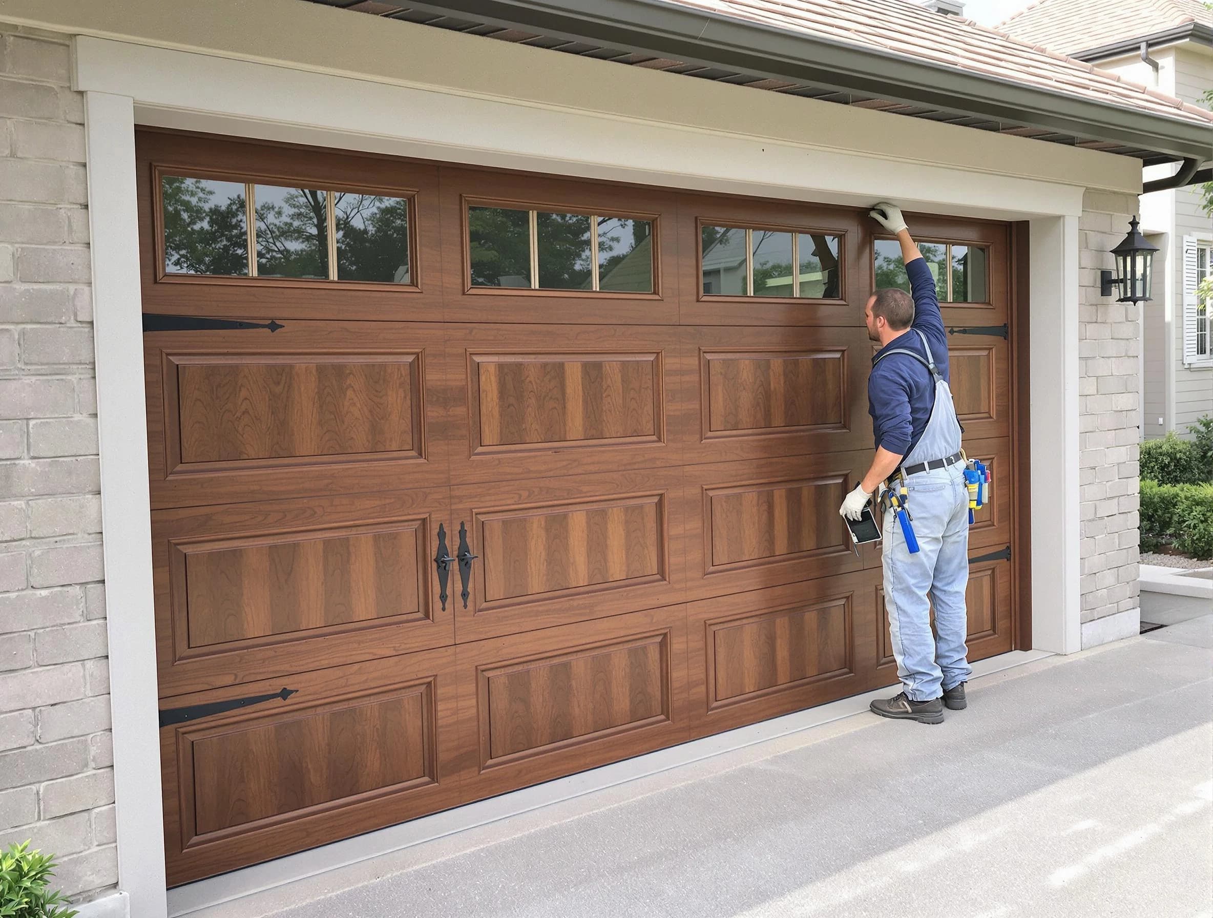 Custom garage door showcase by West View Garage Door Repair in West View