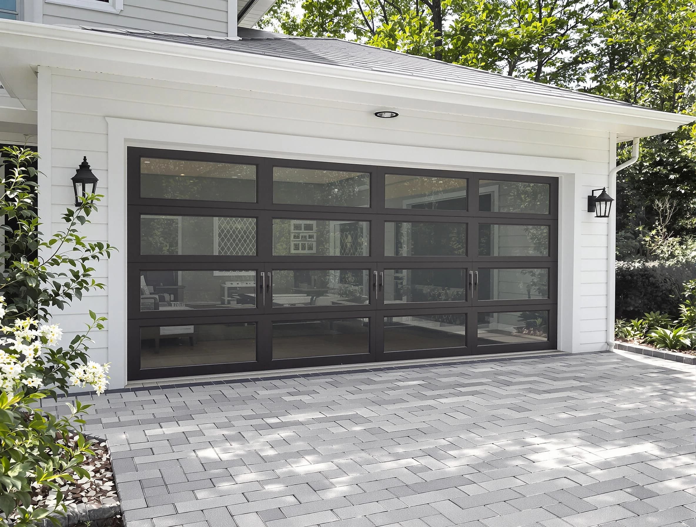 West View Garage Door Repair design specialist presenting custom garage door options to West View homeowner