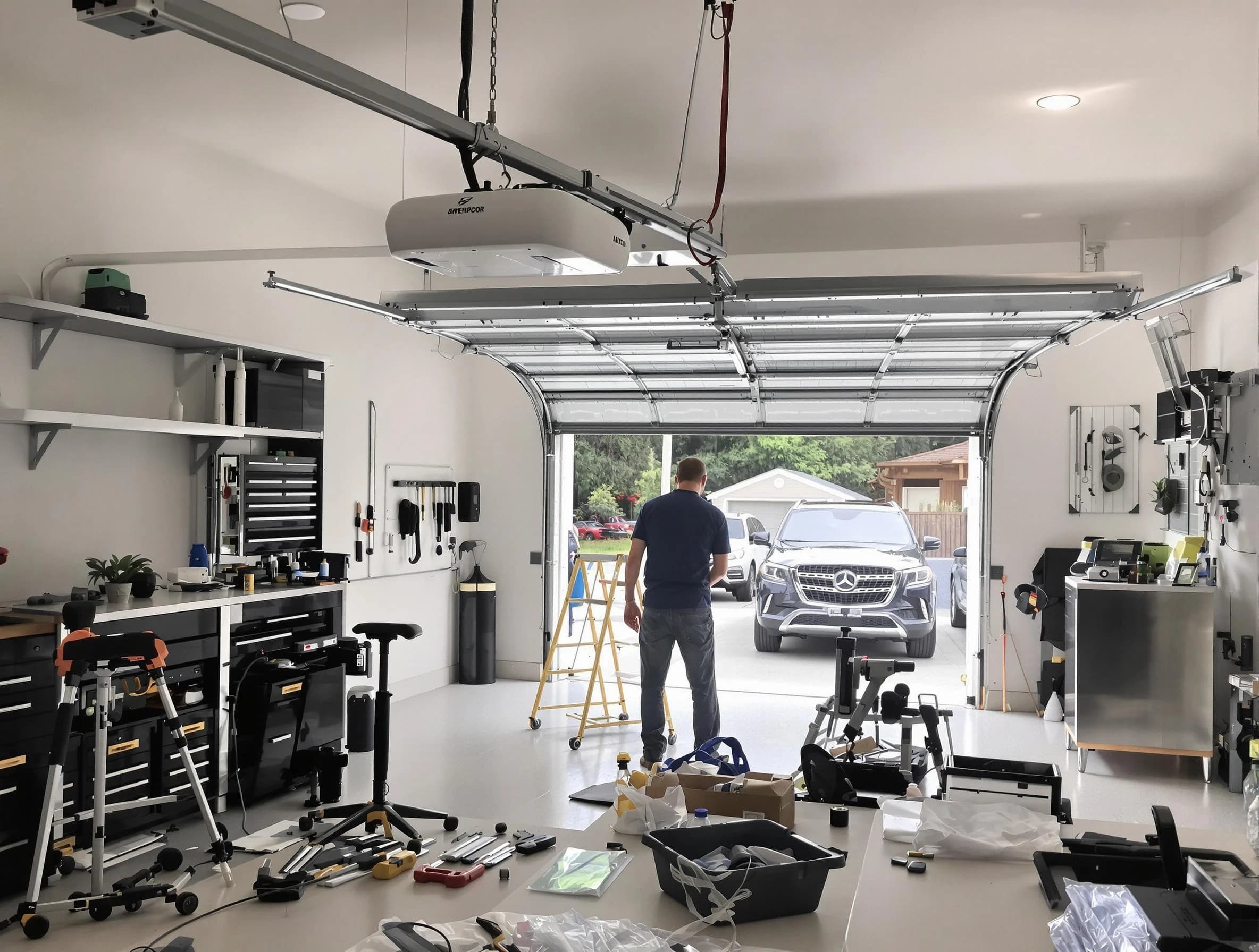 Garage door opener installation by West View Garage Door Repair in West View