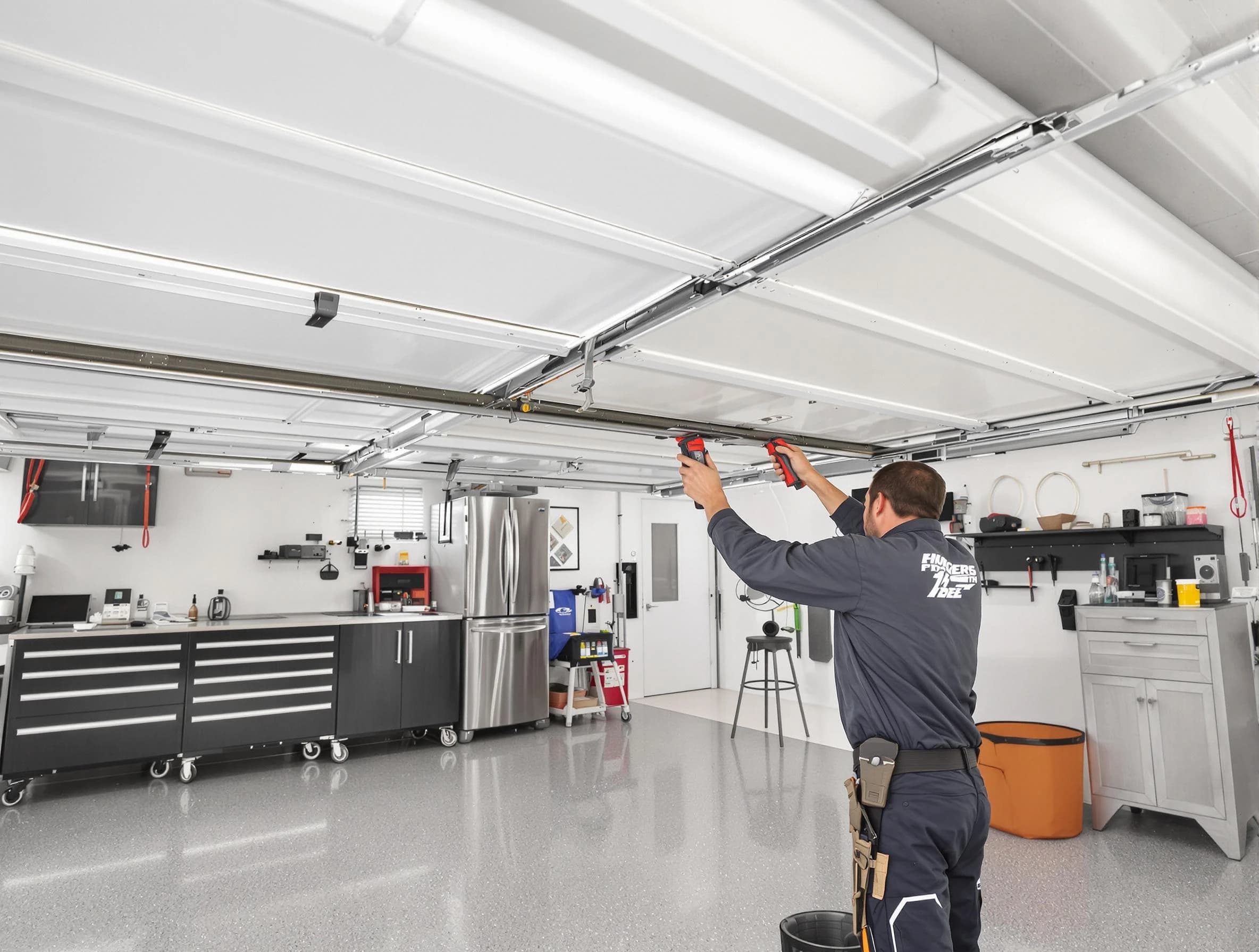 Overhead garage door repair service by West View Garage Door Repair in West View