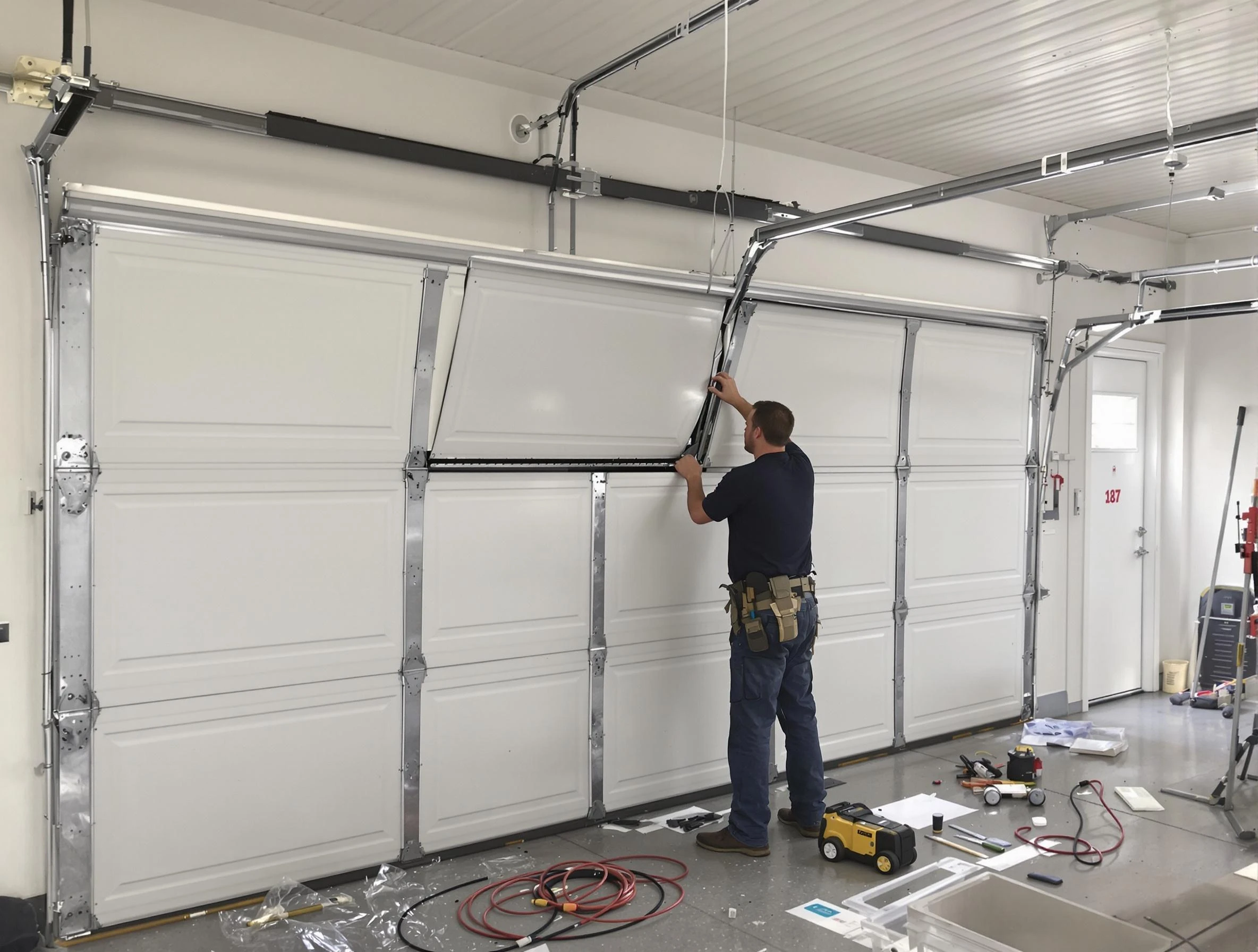 Garage Door Section Replacement in West View