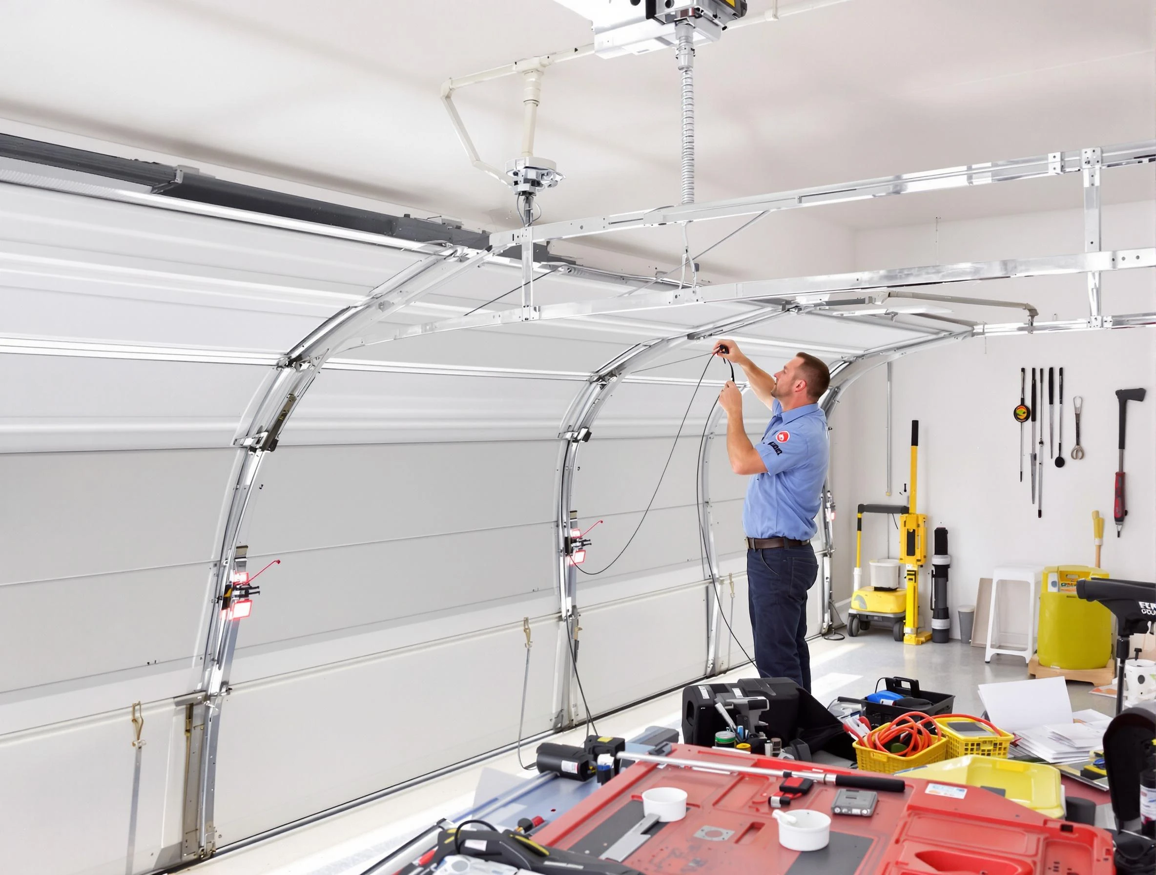 Garage door cable repair service by West View Garage Door Repair in West View
