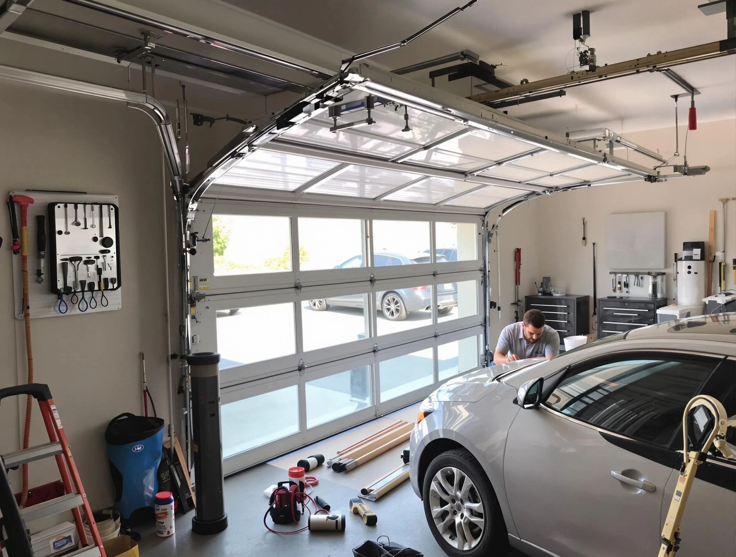 Garage door noise reduction service by West View Garage Door Repair in West View